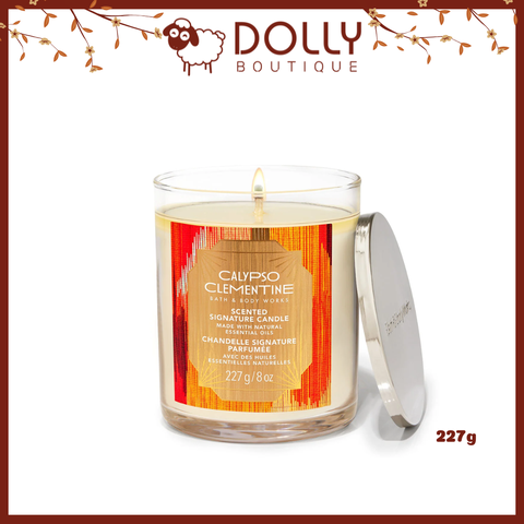 Nến Thơm 1 Bấc Bath & Body Works Calypso Clementine Single Wick Candle 227g