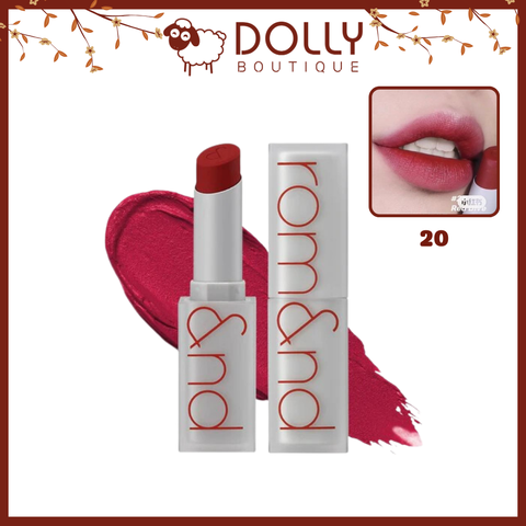 Son Thỏi Lì Romand Zero Matte Lipstick #20 Red Dive ( Đỏ Nâu Lạnh ) - 3g