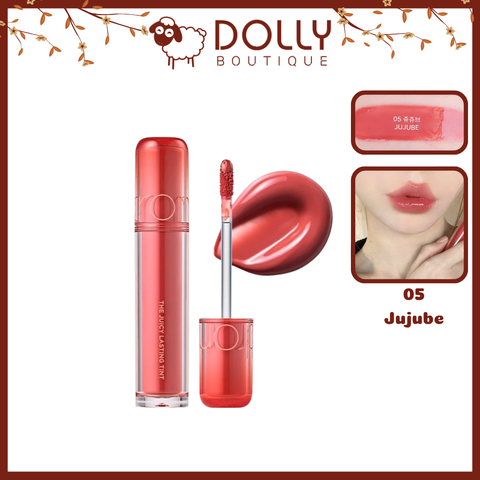 (NEW) Son Tint Bóng Romand Juicy Lasting Tint #05 Jujube (màu đỏ san hô MLBB) 3.5g