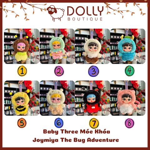 Gấu Bông Baby Three Joymiya The Bug Adventure Team Blind box [ Giao theo phân mục đã unbox]