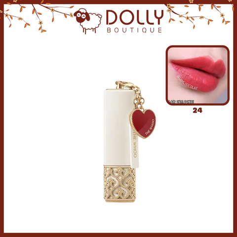 Son Thỏi Lì The Whoo Velvet Lip Rouge Holiday 2025 24 Red Orange