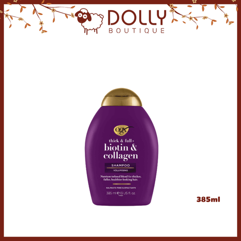 Bộ Dầu Gội Xả OGX Biotin & Collagen Làm Dày Tóc 385ml