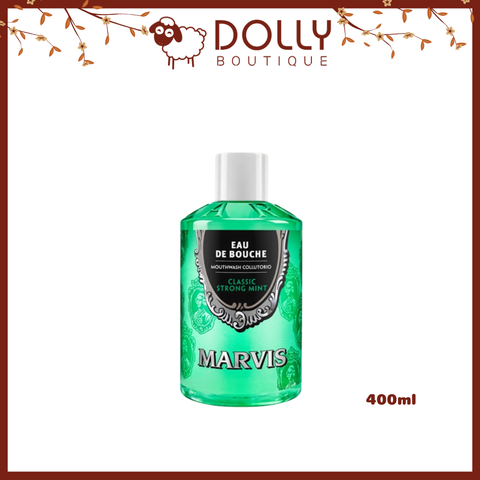 Nước súc miệng bổ sung vi sinh Marvis Mouthwash Classic Strong Mint 400ml