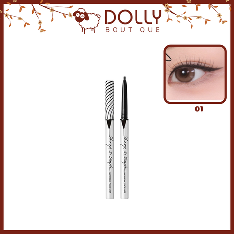 Chì Kẻ Mắt Clio Sharp So Simple Waterproof Pencil Liner 001 Màu Đen