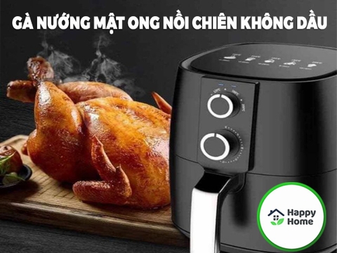 Gà nướng mật ong nồi chiên không dầu