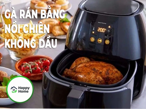 Gà rán bằng nồi chiên không dầu