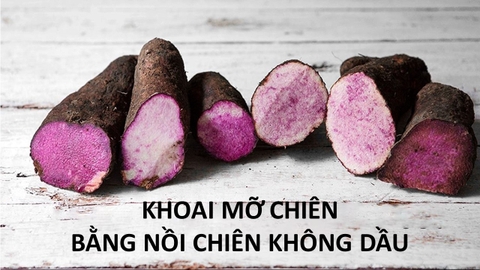 Cách Làm Bánh Khoai Mỡ Chiên Bằng Nồi Chiên Không Dầu
