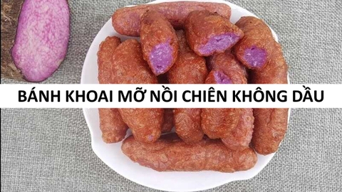 Làm Bánh Khoai Mỡ Nồi Chiên Không Dầu Có Khó Không?