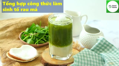 Tổng hợp công thức Sinh Tố Rau Má
