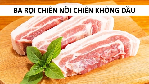 Cách Làm Ba Rọi Chiên Bằng Nồi Chiên Không Dầu