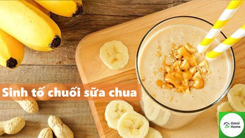 Cách làm sinh tố chuối sữa chua