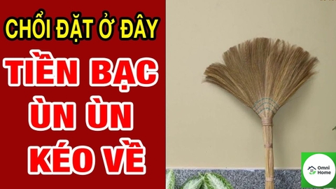 Mách bạn cách để chổi quét nhà hút tài lộc