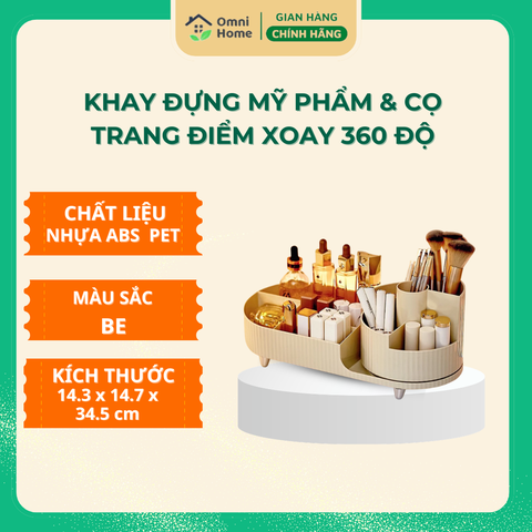 Kệ Mỹ Phẩm Xoay 360 Moon.