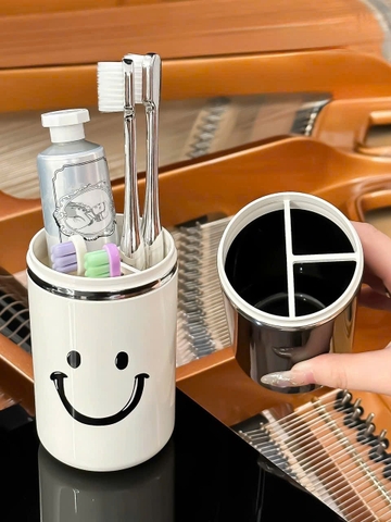 Hộp Đựng Bàn Chải & Kem Đánh Răng Du Lịch Họa Tiết Mặt Cười