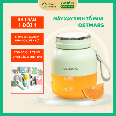 Máy xay cầm tay mini OSTMARS [BH 1 năm] - Tặng kèm Quà xinh