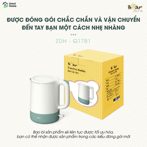 Ấm đun nước 1.7L Bear ZDH-Q17B1