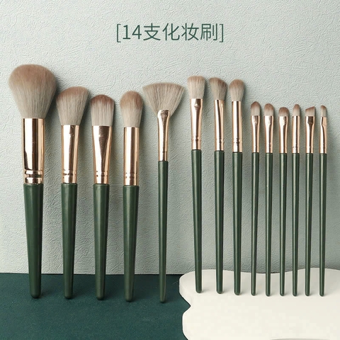 Bộ Cọ Trang Điểm 14 Món Chuyên Nghiệp Mềm Mại