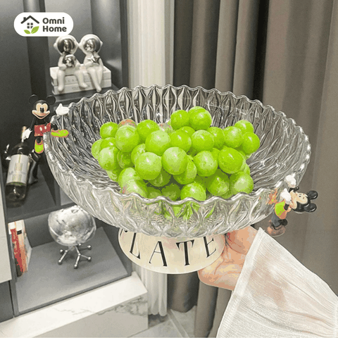 Đĩa đựng trái cây, đĩa lớn sang trọng phù hợp bày mâm ngũ quả ngày Tết