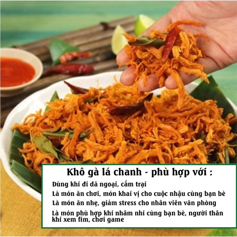 Khô Gà Lá Chanh 1KG (cay vừa) - Nông sản Việt Dzung Food