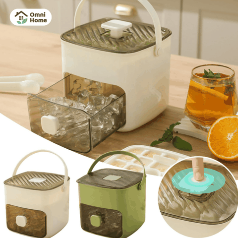 Máy Làm Đá Ngăn Kéo 48 Ô Có Khay & Hộp Đựng