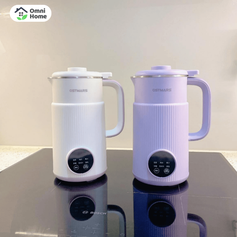 Máy Làm Sữa Hạt Mini Đa Năng OSTMARS, 7 Chế Độ Nấu, Màn Hình Thông Minh Công Suất 600W, 800ml