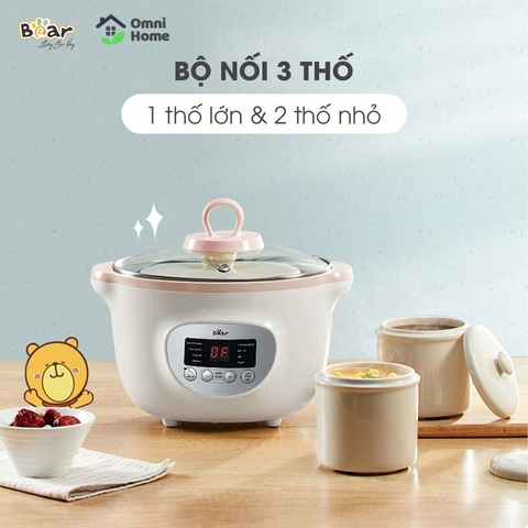 Nồi nấu chậm Bear 1,6L SUBE002