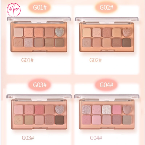 PHẤN MẮT 10 Ô GOGO TALES - ĐA DẠNG CHẤT PHẤN, LÊN MÀU CỰC CHUẨN