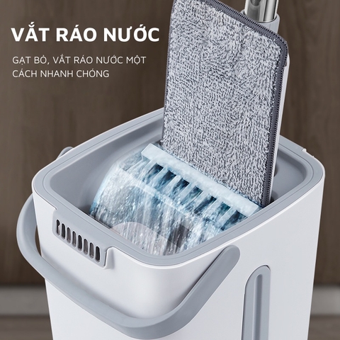 Cây Lau Nhà Tự Vắt Thông Minh MOPScratch Chổi Lau Nhà Tự Vắt Thông Minh Bộ Lau Nhà 360 Độ