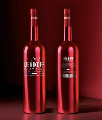 Rượu Vodka DENIKOFF Pháp màu Đỏ 750ml
