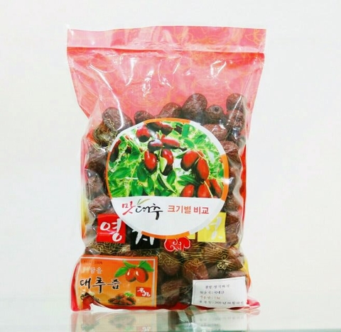 Táo Đỏ Sấy Khô Hàn Quốc Jujube Túi 500g