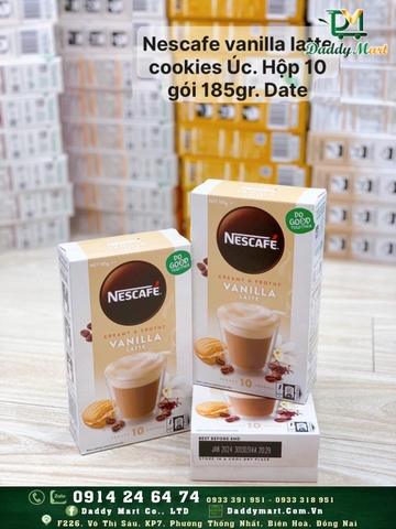 Cà Phê Gói Dạng Bột NESCAFE Úc Vanilla Latte