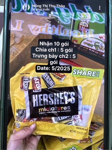 Socola Hershey's Miniatures Share Pack 294g 5.25