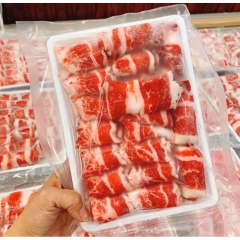 Ba Chỉ Bò Úc Cắt Lát Cuộn 500g
