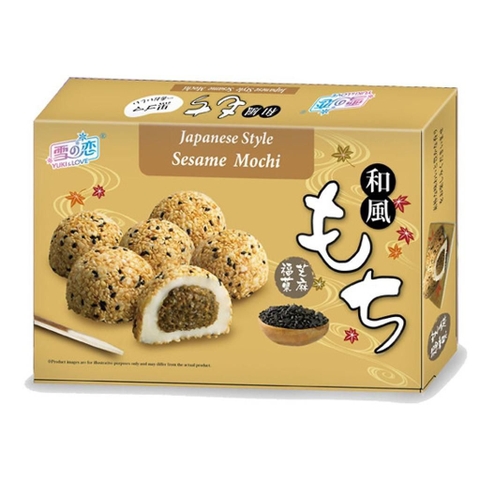 Bánh Mochi Yuki & Love Mè Đen Hộp 210g