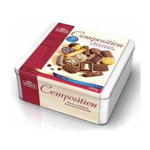 BÁNH QUY LAMBERTZ COMPOSITION HỘP THIẾC 1000G