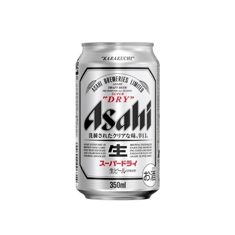 BIA SUPER DRY ASAHI 350ML NỘI ĐỊA NHẬT