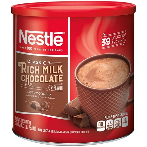Bột Cacao Nestle Classic Rich Milk Chocolate Hộp 787,8g