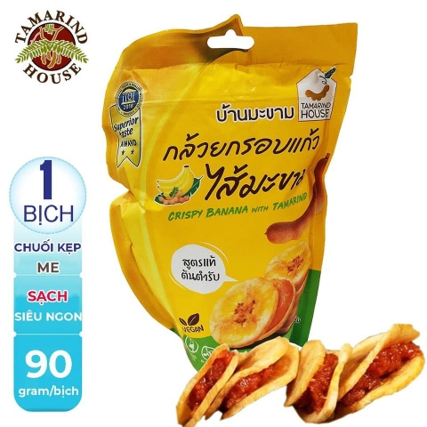Chuối Kẹp Me Tamarind House Thái Lan 90g