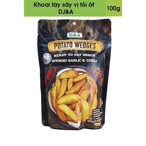 KHOAI TÂY SẤY VỊ ỚT NGỌT HIỆU DJ&A 100G