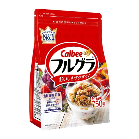 Ngũ cốc Calbee 750g màu đỏ