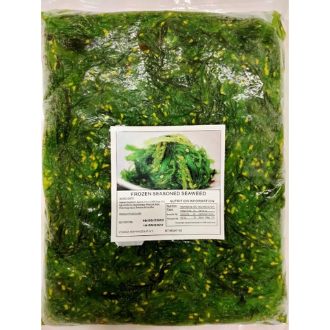 Salad rong biển tươi trộn mè Chuka Wakame Frozen Seasoned Seaweed