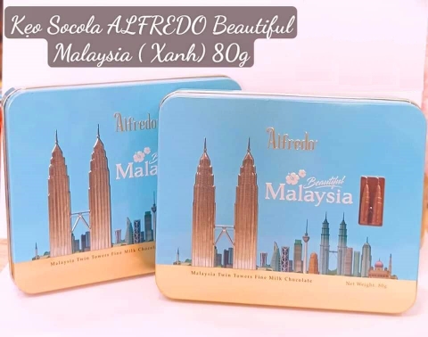 Socola ALFREDO Beautiful Malaysia (Xanh) 80g