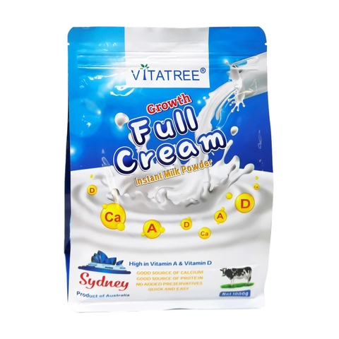 Sữa Bột Nguyên Kem Growth Full Cream Vitatree Úc 1kg