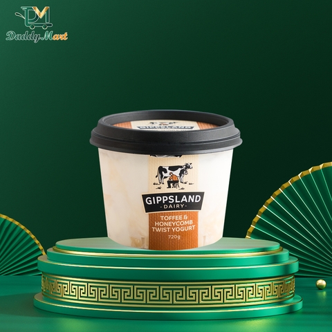 Sữa Chua Gippsland Twist Yogurt Toffee & Honeycomb 720g