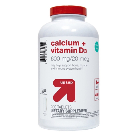 Viên Calcium And Vitamin D3 Dietary Supplement Tablets - Up & Up™ 250v