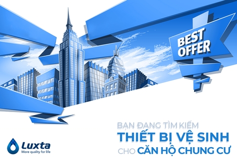 Những dòng combo vệ sinh Luxta phù hợp mọi căn hộ chung cư