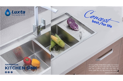 Chậu Chén Inox 304 thương hiệu Luxta – Tạo ra không gian bếp tối ưu cho người nội trợ.