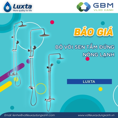 Báo giá bộ vòi sen tắm đứng nóng lạnh Luxta