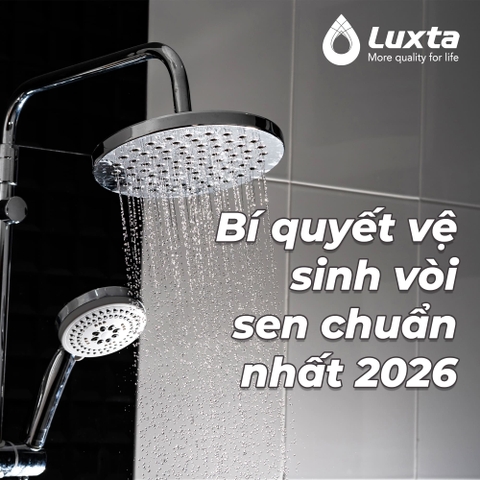 Bí quyết vệ sinh vòi sen luôn sáng bóng và tăng tuổi thọ thiết bị vệ sinh nhà tắm