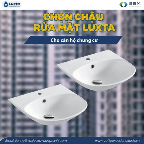 Cách chọn chậu rửa mặt Luxta cho căn hộ chung cư